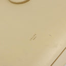 CELINE TIE Tote Bag Leather Beige Gold Auth bs31025-17