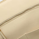 CELINE TIE Tote Bag Leather Beige Gold Auth bs31025-19
