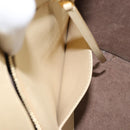 CELINE TIE Tote Bag Leather Beige Gold Auth bs31025-24