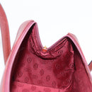 CARTIER Must Line Hand Bag Leather Bordeaux Gold Auth bs31026-19
