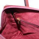 CARTIER Must Line Hand Bag Leather Bordeaux Gold Auth bs31026-21