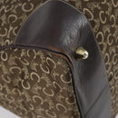 CELINE C Sulky Boston Bag Canvas Brown Gold Auth bs31027-13