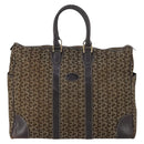 CELINE C Sulky Boston Bag Canvas Brown Gold Auth bs31027-2