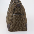 CELINE C Sulky Boston Bag Canvas Brown Gold Auth bs31027-5