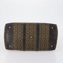 CELINE C Sulky Boston Bag Canvas Brown Gold Auth bs31027-9