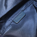 Christian Dior Trotter Canvas Saddle Pouch Navy Gold Auth bs31031-15