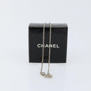 CHANEL Necklace metal Silver CC Auth bs31035-12