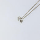 CHANEL Necklace metal Silver CC Auth bs31035-3
