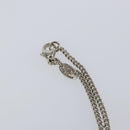 CHANEL Necklace metal Silver CC Auth bs31035-11