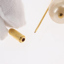 CHANEL Brooch metal Gold Tone CC Auth bs31036-7