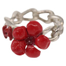 CHANEL Ring metal Silver CC Auth bs31037-2