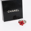 CHANEL Ring metal Silver CC Auth bs31037-9