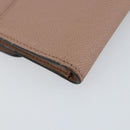 Christian Dior Saddle Lotus Wallet Leather Beige Gold Auth bs31038-16