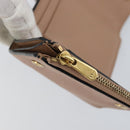 Christian Dior Saddle Lotus Wallet Leather Beige Gold Auth bs31038-10