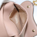 Christian Dior Saddle Lotus Wallet Leather Beige Gold Auth bs31038-22