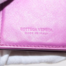 BOTTEGA VENETA INTRECCIATO Trifold Wallet Leather Purple Auth bs31039-9
