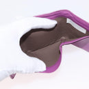 BOTTEGA VENETA INTRECCIATO Trifold Wallet Leather Purple Auth bs31039-10