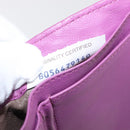 BOTTEGA VENETA INTRECCIATO Trifold Wallet Leather Purple Auth bs31039-12