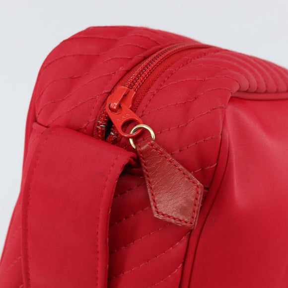 SAINT LAURENT Shoulder Bag Nylon Red Auth bs31041