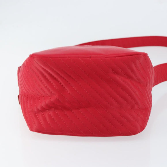 SAINT LAURENT Shoulder Bag Nylon Red Auth bs31041