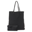 FENDI Zucca Canvas Tote Bag Black Brown Auth bs31042-1