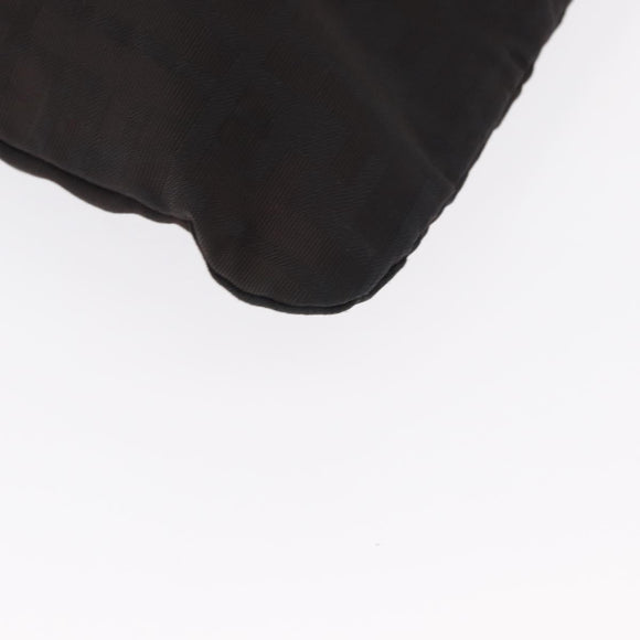 FENDI Zucca Canvas Tote Bag Black Brown Auth bs31042