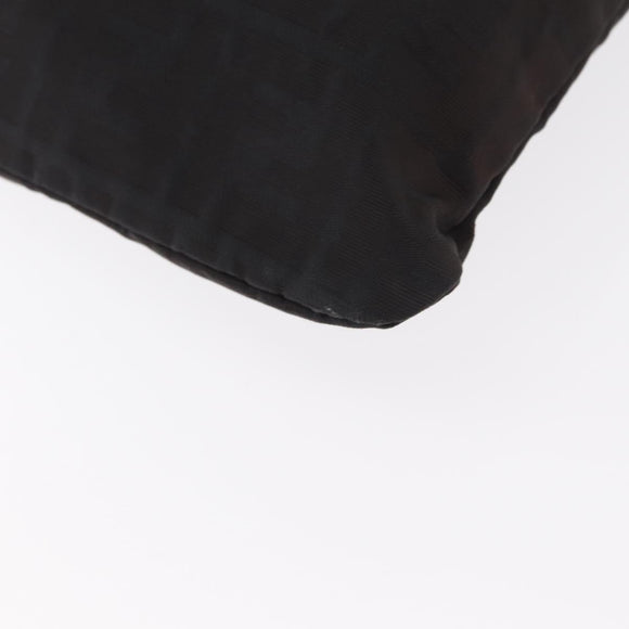 FENDI Zucca Canvas Tote Bag Black Brown Auth bs31042