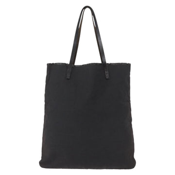 FENDI Zucca Canvas Tote Bag Black Brown Auth bs31042 - 0