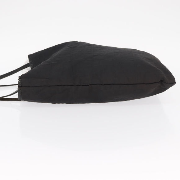 FENDI Zucca Canvas Tote Bag Black Brown Auth bs31042