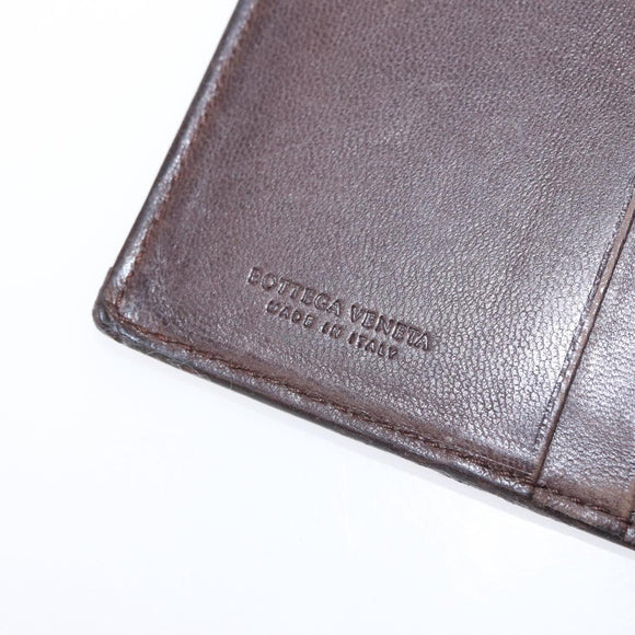 BOTTEGA VENETA INTRECCIATO Day Planner Cover Leather Brown Auth bs31043