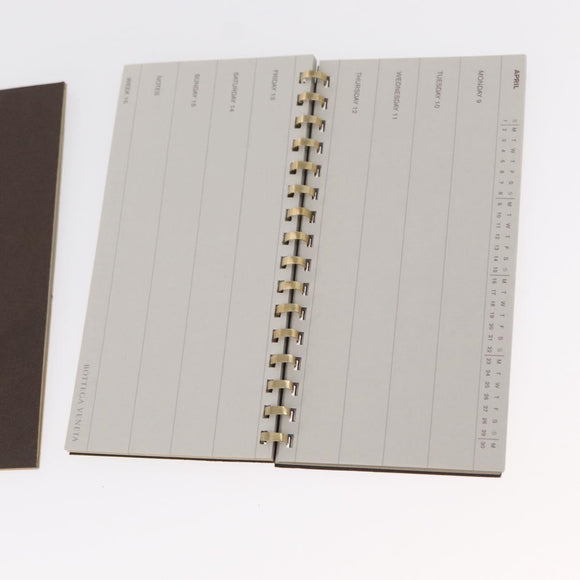 BOTTEGA VENETA INTRECCIATO Day Planner Cover Leather Brown Auth bs31043