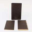 BOTTEGA VENETA INTRECCIATO Day Planner Cover Leather Brown Auth bs31043-12