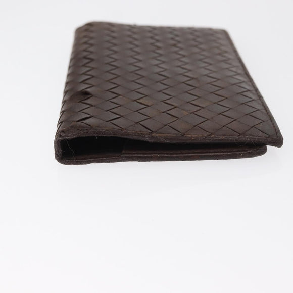 BOTTEGA VENETA INTRECCIATO Day Planner Cover Leather Brown Auth bs31043