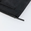 CHANEL New Travel Line Long Wallet Nylon Black Silver CC Auth bs31044-16