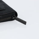 CHANEL New Travel Line Long Wallet Nylon Black Silver CC Auth bs31044-8