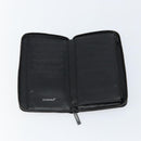 CHANEL New Travel Line Long Wallet Nylon Black Silver CC Auth bs31044-9