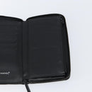 CHANEL New Travel Line Long Wallet Nylon Black Silver CC Auth bs31044-18