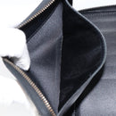 CHANEL New Travel Line Long Wallet Nylon Black Silver CC Auth bs31044-22