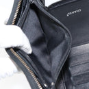 CHANEL New Travel Line Long Wallet Nylon Black Silver CC Auth bs31044-11