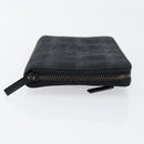 CHANEL New Travel Line Long Wallet Nylon Black Silver CC Auth bs31044-3