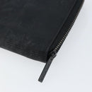 CHANEL New Travel Line Long Wallet Nylon Black Silver CC Auth bs31044-7