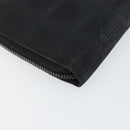 CHANEL New Travel Line Long Wallet Nylon Black Silver CC Auth bs31044-14