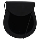 SAINT LAURENT Shoulder Bag Velor Black Gold Auth bs31045-1