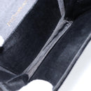 SAINT LAURENT Shoulder Bag Velor Black Gold Auth bs31045-12