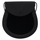 SAINT LAURENT Shoulder Bag Velor Black Gold Auth bs31045-13