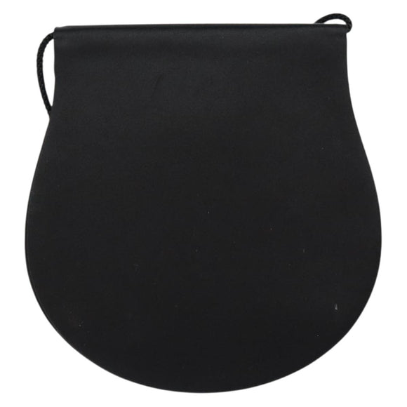 SAINT LAURENT Shoulder Bag Velor Black Gold Auth bs31045