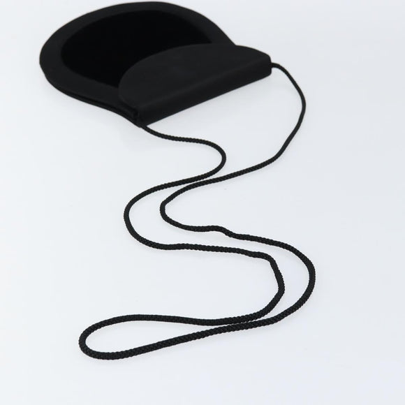 SAINT LAURENT Shoulder Bag Velor Black Gold Auth bs31045