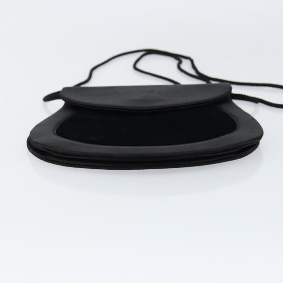 SAINT LAURENT Shoulder Bag Velor Black Gold Auth bs31045