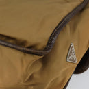 PRADA Shoulder Bag Nylon Beige Silver Auth bs31046-15