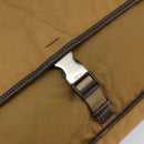 PRADA Shoulder Bag Nylon Beige Silver Auth bs31046-17